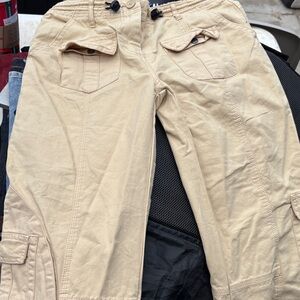 Brandy Melville Beige Kim Cargo Pants